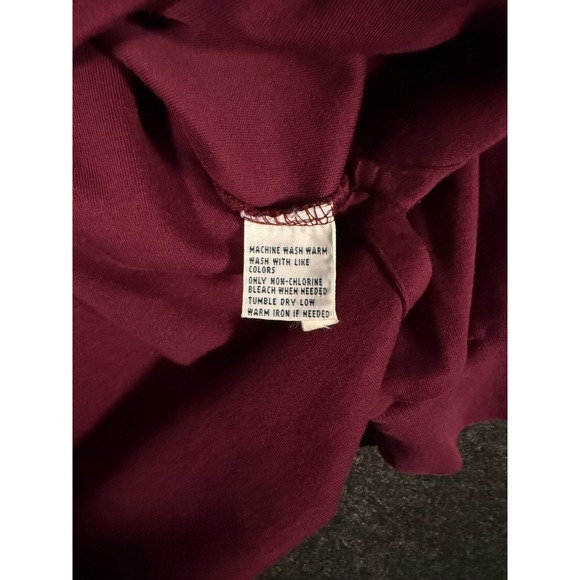 Polo Ralph Lauren Long Sleeve Polo Shirt Burgundy Mens Size M - Picture 6 of 8